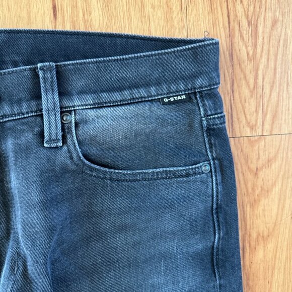 G Star Raw Mosa Straight Jeans Mens 33/30 Black Wash Denim - Picture 5 of 9